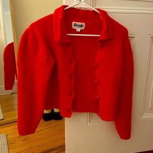 Rouje Paris Nisrine Collared Cardigan Sweater